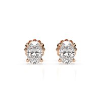Earrings Ama Woman in Rose Gold Diamante Lab Grown AMA-OR-301-72